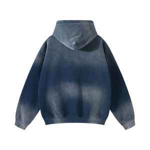 Vente en gros de sweats à capuche pour hommes, effet délavé soleil, matière respirante de qualité supérieure, style unique, nouvelle collection, streetwear, modèle vierge pour personnalisation - Product Image 5