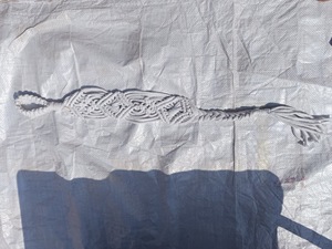 Organic Cotton/Modal Geometric Woven <b>Curtain</b> Tie with Eco-Friendly Fabric for Home & Office Use - Product Image 2