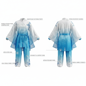 Vêtements de sport MMA, uniforme de Tai Chi Kung Fu, léger, respirant, ensemble deux pièces personnalisé, veste et pantalon, uniforme de karaté - Product Image 2