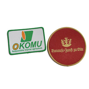 Écussons tissés personnalisés pour chapeaux et uniformes, motifs floraux et cœurs, écologiques, à coudre, commandes en gros, prix abordable, fabriqués au Pakistan - Product Image 1
