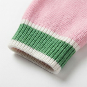 New Sorority V Neck Pink Green Cardigan Embroidery Logo Womens Full Sleeve Knit Sweater Greek Apparel <b>Custom</b> Fraternity Quick - Product Image 3
