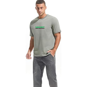 Mens Slim Fit Black T Shirt Drop Shoulder Cotton Tee Casual Summer Wear Minimalist Streetwear Knitted - Product Image 2