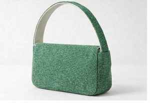 Bolso de Mano de Lujo Hecho a Mano con Cuentas Verdes y Bordado de Limón, Forro de Algodón y Nailon, Cierre de Cremallera, para Fiestas y Eventos, en Promoción - Product Image 2