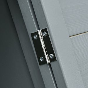 Gabbia per Conigli e Piccoli Animali in Legno con Struttura a A, 117x61 cm, con Recinto Esterno e Rete di Ventilazione, Grigia, per Esterni - Product Image 6