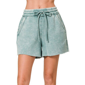 เสื้อยืดออกกำลังกายแห้งเร็วทรงเข้ารูปพิมพ์ลายได้ตามสั่งสำหรับผู้หญิงและผู้ชาย กางเกงขาสั้นพิมพ์ลายพร้อมโลโก้สำหรับผู้หญิง - Product Image 5