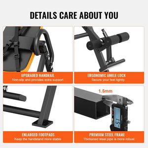 Mesa de Inversión de Alta Resistencia con Capacidad de 300 lb, Máquina de Descompresión para Estiramiento de Espalda, Sistemas de Gimnasio en Casa para Entrenamiento de Fuerza - Product Image 6