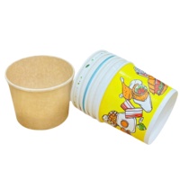 Boîte d'emballage alimentaire jetable personnalisée, conteneur, bols à salade, bol en papier kraft avec couvercle, bol à salade à paroi simple écologique