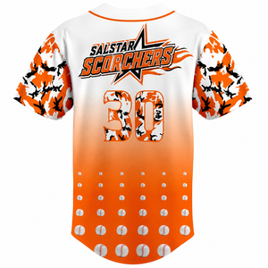 Maillots de baseball personnalisés de haute qualité en gros, chemises tendance cousues, uniformes de baseball OEM à logo personnalisé, vente chaude - Product Image 2