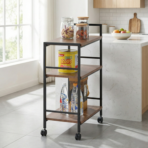 <b>Storage</b> Manufacturer Housewares DIY MIT <b>Shelves</b> Kitchen Shelf Cart Friday SALE Wholesale Taiwan Factory Household Home Black - Product Image 1