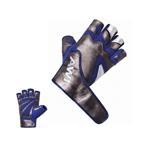 Gants de fitness unisexe personnalisés en cuir synthétique à demi-doigts avec support de poignet et protection de la paume pour la musculation et l'entraînement en salle de sport - Product Image 1