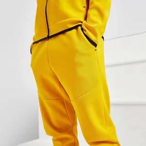 Ensemble de survêtement en molleton technique de haute qualité pour hommes, personnalisable avec logo, imprimé en usine, collection 2026 - Product Image 5