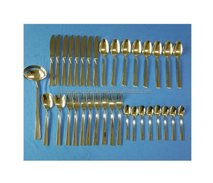 Juego de cubiertos pulidos de plata y acero inoxidable de metal de excelente calidad, vajilla para comedor en diferentes tamaños - Product Image 5