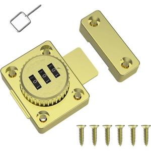 Código de contraseña de aleación de zinc seguro, pestillo de puerta de archivo, armario de licor, cerradura de cajón de combinación de 3 dígitos - Product Image 4