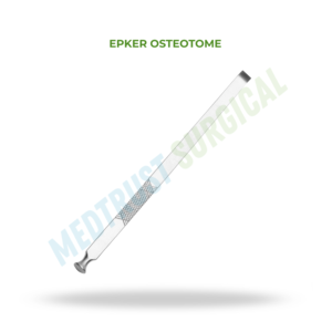 เครื่องมือผ่าตัดอีปเกอร์ ออสตีโอโทม สำหรับศัลยกรรมหู คอ จมูก  ค้อนตัดกระดูก  ผลิตจากเหล็กกล้าไร้สนิมทางการแพทย์ - Product Image 2