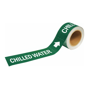 Marqueurs de tuyaux d'eau froide flexibles Brady, adhésifs ou à clipser, pour l'identification des tuyaux industriels - Product Image 2