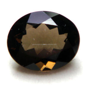 Top Qualité Naturel Grand Quartz Fumé Pierres Précieuses Coussin Ovale Forme Personnalisée Taille Quartz Brun Top Qualité - Product Image 1