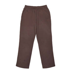 Custom Logo <b>Men</b> Wide Leg <b>Loose</b> Fit Fleece Track Pants Open Hem Casual <b>Trousers</b> - Product Image 1