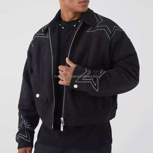 Service OEM/ODM Veste en daim pour hommes avec logo personnalisé Veste en cuir suédé pour hommes douce au toucher, chaude et confortable pour l'hiver Veste en cuir suédé pour hommes - Product Image 2