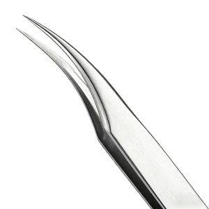 Curved Stainless Steel <b>Volume</b> <b>Lash</b> Extension Tweezers Precision Tool for Beauty <b>Lash</b> Tweezer Salon Use Durable Modern Design - Product Image 3