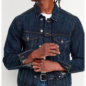 Chaqueta Vaquera Moderna para Hombre, Corte Ajustado, Elegante y Cómoda, Mezcla de Algodón, Perfecta para Ropa Urbana, Informal, Oficina, Viajes y Uso Diario - Product Image 6