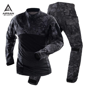Tenue de travail deux pièces Aifran Sports pour hommes, respirante, style BDU, en tissu Ripstop, pour la sécurité et l'entraînement - Product Image 3