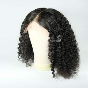 100% cheveux humains vietnamiens Remy/vierge complets pour perruque frontale en dentelle personnalisée 13*4 couleurs de vague naturelle dentelle transparente - Product Image 1