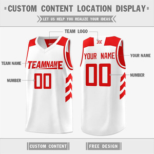 Ensemble de maillot et short de basketball personnalisable, respirant, imprimé, sans manches, en tissu athlétique à séchage rapide - Product Image 3