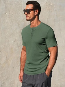 Camisa de Punto Waffle de Alta Calidad, Corte Relajado, Textura Premium, Uso Diario, de Fábrica - Product Image 3