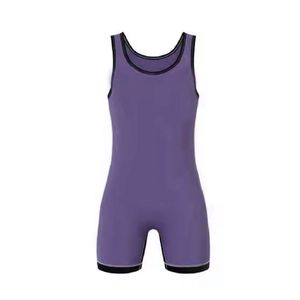 Mono Deportivo Ajustado Morado para Mujer, de Spandex y Nailon Elástico, Talla Adulto, Liso, para Artes Marciales - Product Image 5