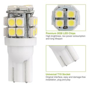 10 pz. Lampadine LED T10 12V con attacco a cuneo per luci interne, luci a cupola, luci per targa, luci laterali per bagagliaio, accessori auto - Product Image 2