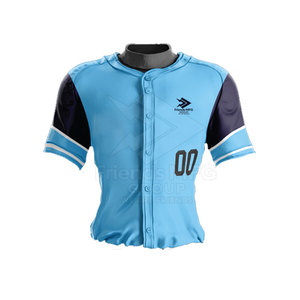 Best Selling Men's Baseball Uniform Customized Logo Eco-Friendly Breathable Polyester Lightweight Team Wear - Product Image 4