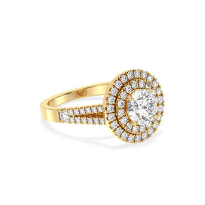 Anillos de compromiso REYES de alta calidad en plata de ley 925 con moissanita, hechos a medida, chapados en oro de 10K, 14K y 18K, joyería fina para mujer. - Product Image 3