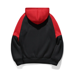 <b>Top</b> Trending Custom Design Winter Half Zip Velour Oversized Hooded Sweatshirt Unique Style Breathable Color Blocking 100% Cotton - Product Image 2