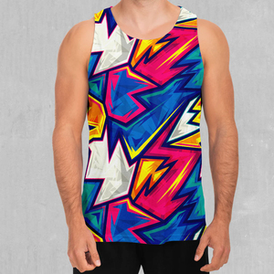 Débardeurs personnalisés pour hommes avec impression par sublimation intégrale, 100 % polyester, débardeur de course sans manches, t-shirt sans manches - Product Image 1