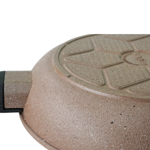 Sartenes y Platos para Freír de Aluminio Fundido Antiadherentes con Revestimiento Cerámico de 20cm - 28cm, Certificados por HOCA BSCI, con Asas de Tacto Suave - Product Image 3