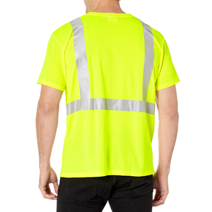Camisetas de seguridad para hombre al por mayor, ANSI Clase 2, con luz LED, logotipo y diseño personalizados, camisetas de seguridad industriales de manga corta - Product Image 2