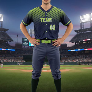 Ensemble de maillot et pantalon de baseball sur mesure, qualité supérieure, polyester respirant, vêtements de sport pour hommes adultes - Product Image 5