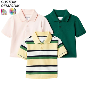 Fabrication professionnelle sur mesure, t-shirt à manches courtes, maillot, uniforme, polo, sport, école, garçon, 100% coton compressé - Product Image 3