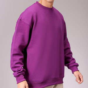 Sweat-shirts d'hiver surdimensionnés en coton avec logo personnalisé, coupe ample, épaules tombantes, haute qualité, en vente - Product Image 5