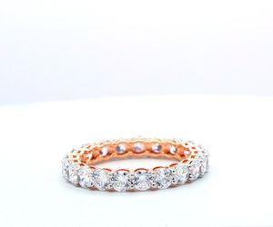 Bague en or rose massif 14 carats avec diamant rond de 1,5 carat cultivé en laboratoire, certifié IGI, style ethnique, pour fiançailles et mariage, pour femme, vente en gros - Product Image 4