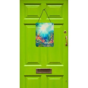 ป้ายแขวนประตูสาหร่ายหลากสี12X16ป้ายโลหะอลูมิเนียมสำหรับติดผนังห้องครัวบาร์ห้องน้ำแผ่นโลหะตกแต่งบ้านประตูหน้าบ้าน - Product Image 2