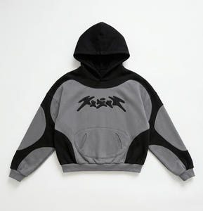 Nouveau sweat-shirt à capuche pour homme grande taille, en coton et polyester épais, imprimé numériquement et brodé - Product Image 3