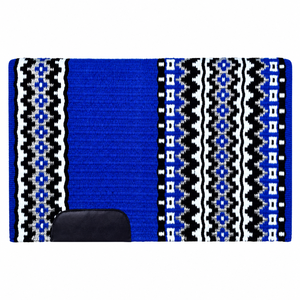 Wholesale Western <b>Wool</b> Horse Saddle Pads Geometric Woven Saddle Blankets Jumping Ranch Trail Riding Black Wear Patch Equestrian - Product Image 6