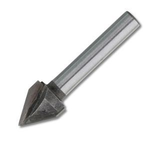 CNC 60 °   Fraise à rainurer en V pour le travail du bois, 60 degrés, 6x10mm, 1/4 pouce - Product Image 1