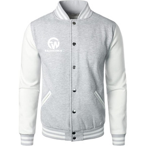 Blouson universitaire d'hiver personnalisé pour homme EW-MT-1338, brodé, col montant, fermeture éclair frontale, écologique, coupe-vent, vêtement de sport décontracté - Product Image 1
