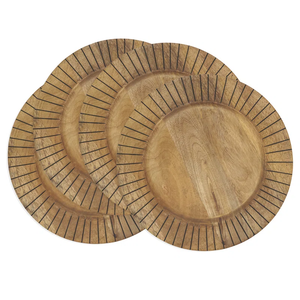 Plato de Madera para Servir con un Diseño Excelente, Plato de Madera para Cena, Más Vendido - Product Image 2