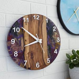 High quality Wooden Wall <b>Clock</b> Round Coastal Palm Tree for Living Room Decor at lowest prices By NEHA ENTERPRISES - Product Image 3