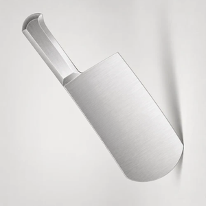 Cuchillo de Carnicero PK-SS-R M, Resistente, de Acero Inoxidable Plateado, Hoja Curva, Mango Metálico, Herramienta de Corte para Cocina - Product Image 2
