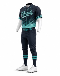 New Light <b>Weight</b> Comfortable Slim Fit Hot <b>Sale</b> Men's Baseball Uniform Design Your Own Team Wear Quick Dry Baseball Uniform - Product Image 2