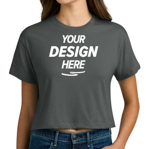 Custom Made Gym Fitness Women Crop T-Shirt Summer Short Sleeve Moisture Wicking <b>Athletic</b> Cropped Tee Shirt Bulk Manufacturer - Product Image 4